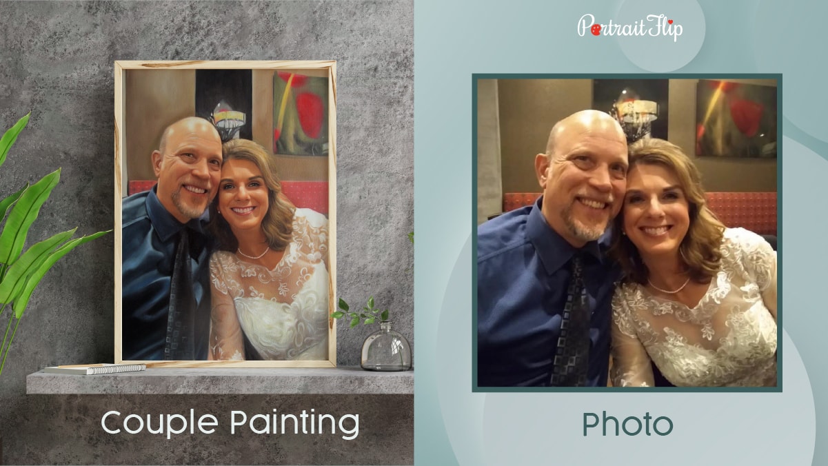 a couple painting made by PortraitFlip