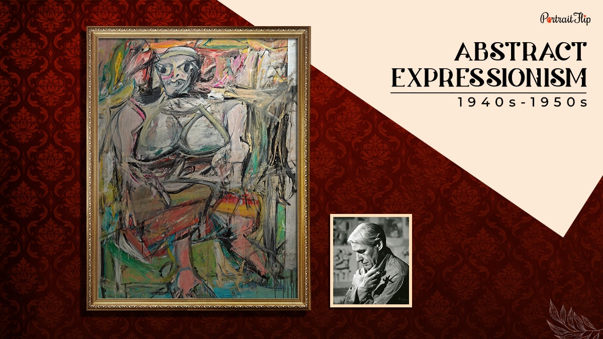 a painting painted during the abstract expressionism period that shows one of the types of art styles