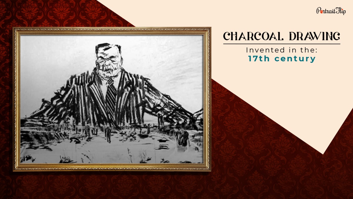 charcoal drawing technique that was invented in the 17th century shown as one of painting techniques in the all types of paintings, styles, and techniques blog