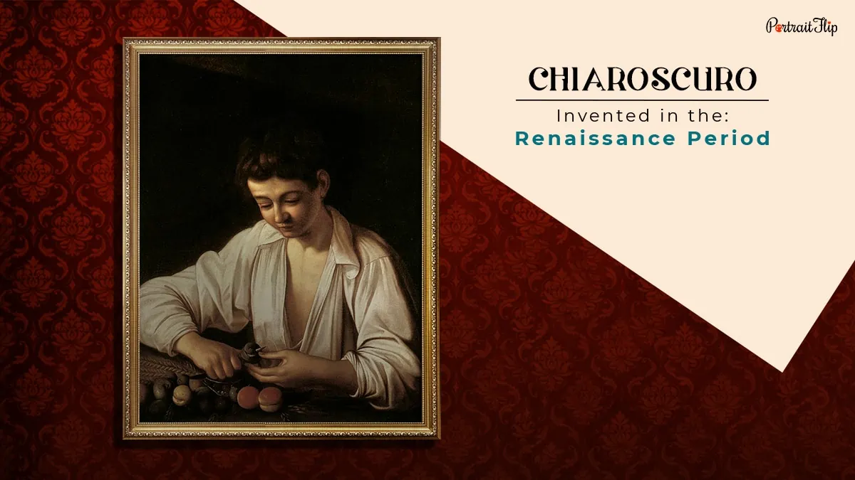 chiaroscuro painting technique that was invented in the renaissance period shown as one of painting techniques in the all types of paintings, styles, and techniques blog