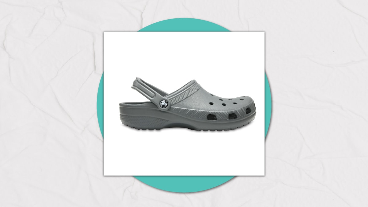 a pair of crocs