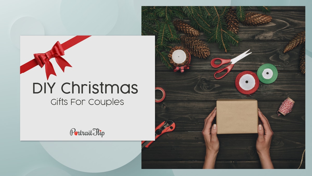 a guy is making DIY Christmas gifts for couples