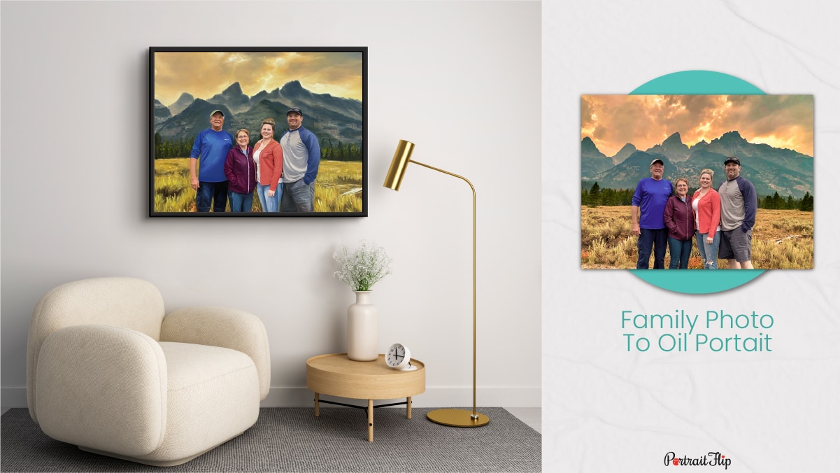 a family portrait made by PortraitFlip