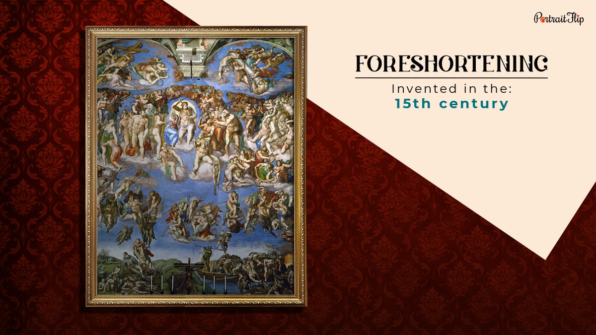 foreshortening painting technique that was invented in the 15th century shown as one of painting techniques in the all types of paintings, styles, and techniques blog