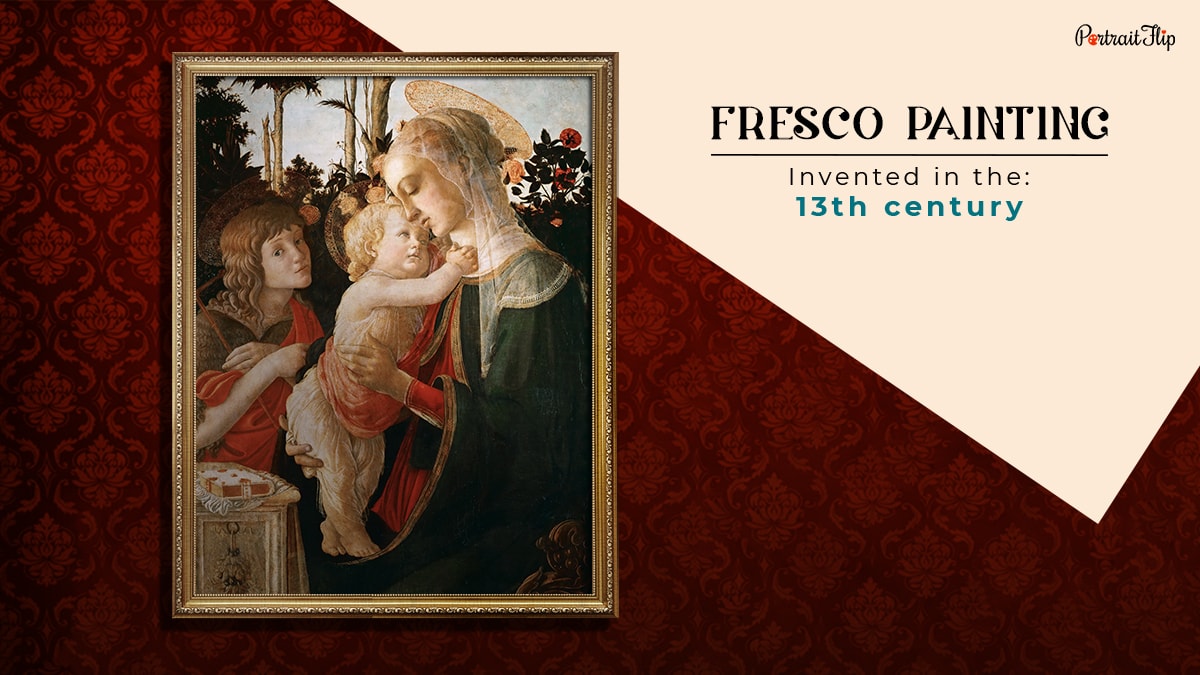 fresco painting technique that was invented in the 13th century shown as one of painting techniques in the all types of paintings, styles, and techniques blog