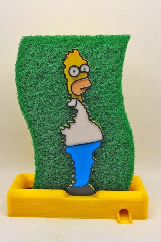 a homer Simpson sponge holder as one of the most unique gift ideas for him for Christmas