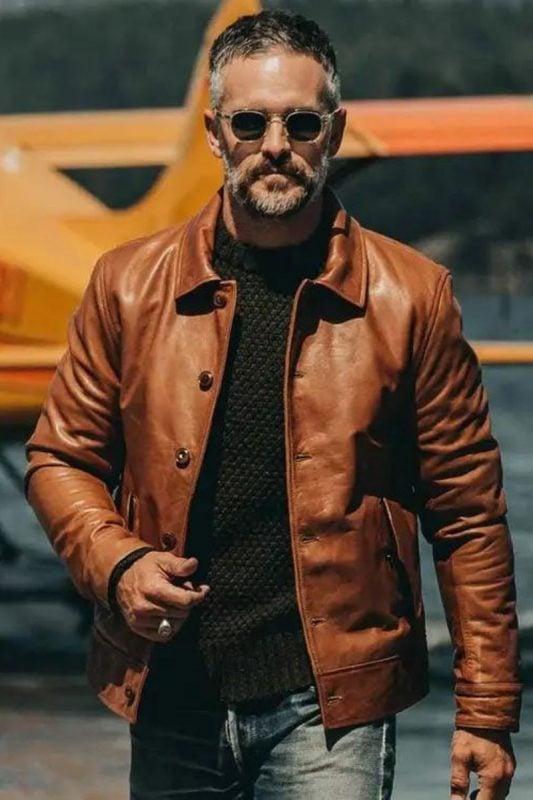 a leather jacket as one of the most unique gift ideas for him for Christmas