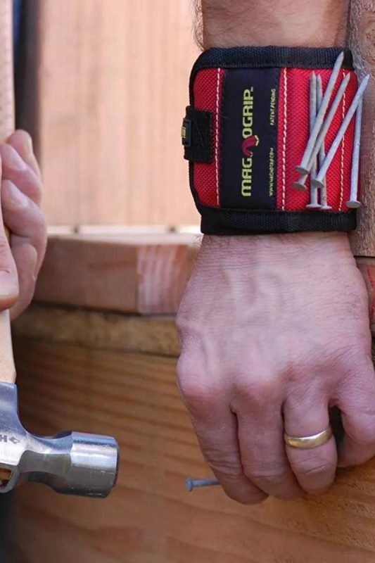 a magnetic wristband as one of the most unique gift ideas for him for Christmas