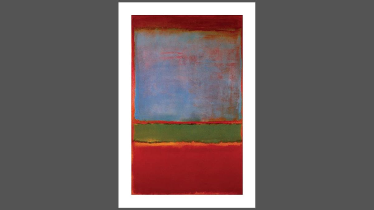 no 6 (violet, green, and red) by Mark Rothko shown as one of the most expensive paintings to ever be auctioned 