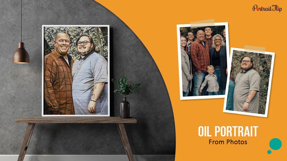 oil portrait made by PortraitFlip