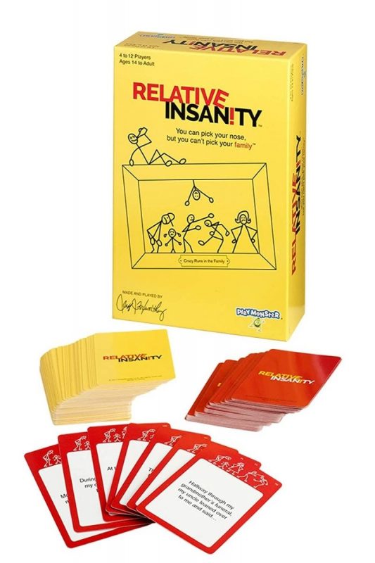 a relative insanity card game as one of the most unique gift ideas for him for Christmas