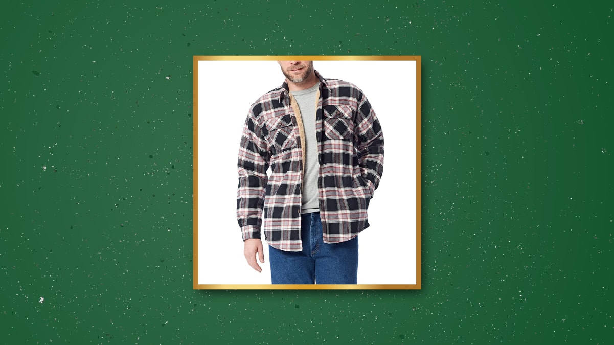 a man with checks shirt jacket