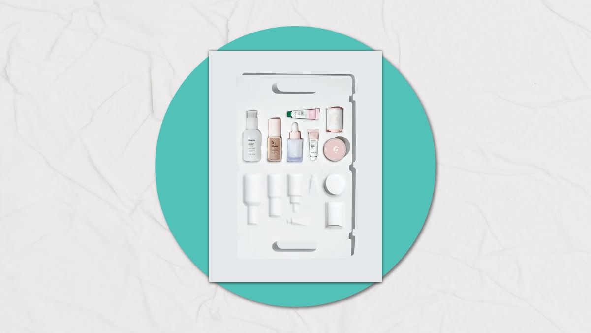a set of skincare products