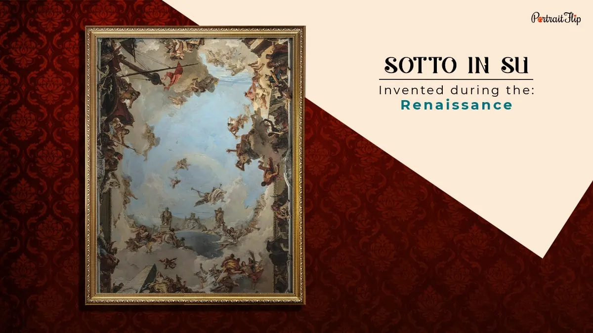sotto in su painting technique that was invented during the renaissance period shown as one of painting techniques in the all types of paintings, styles, and techniques blog