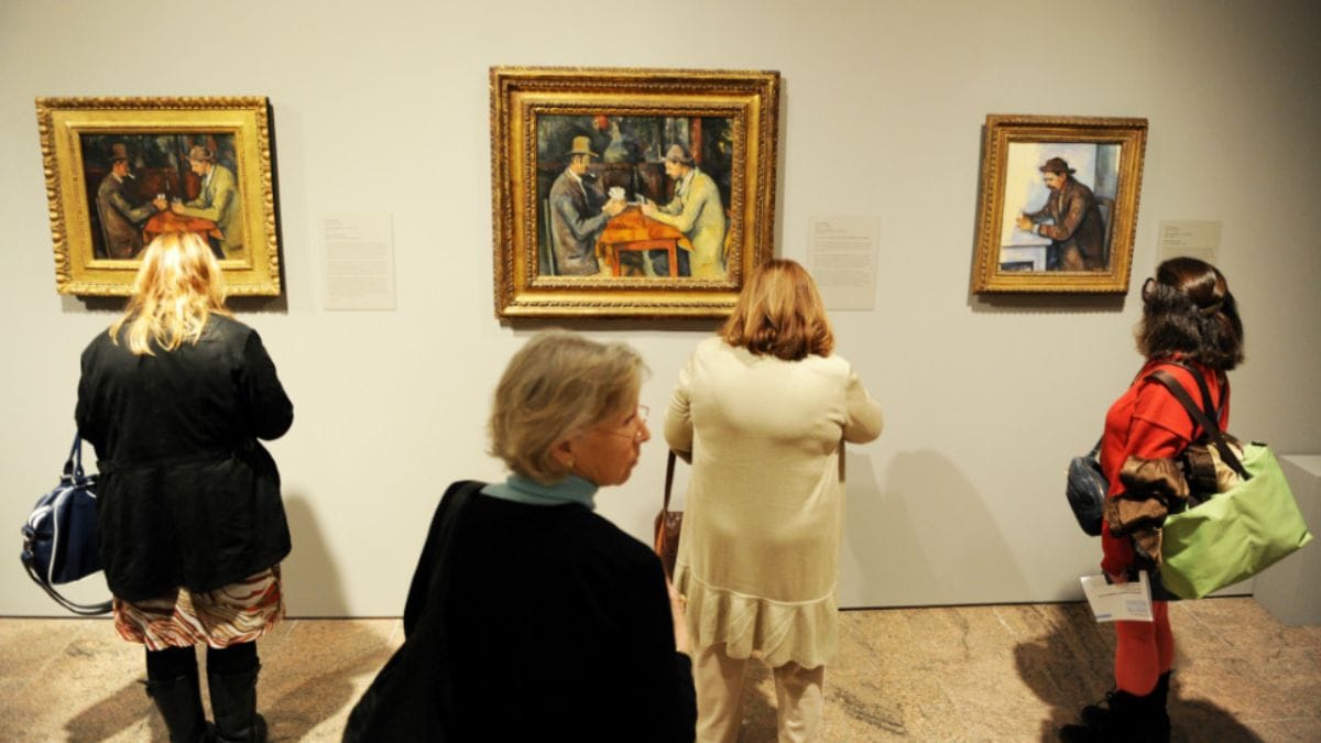 the card players by Paul Cézanne shown as one of the most expensive paintings to ever be auctioned 
