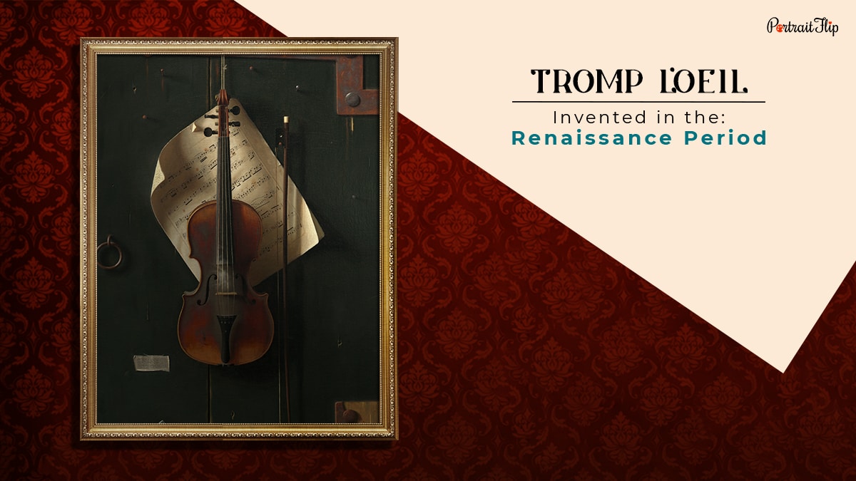 trompe l'oeil painting technique that was invented in the renaissance period shown as one of painting techniques in the all types of paintings, styles, and techniques blog