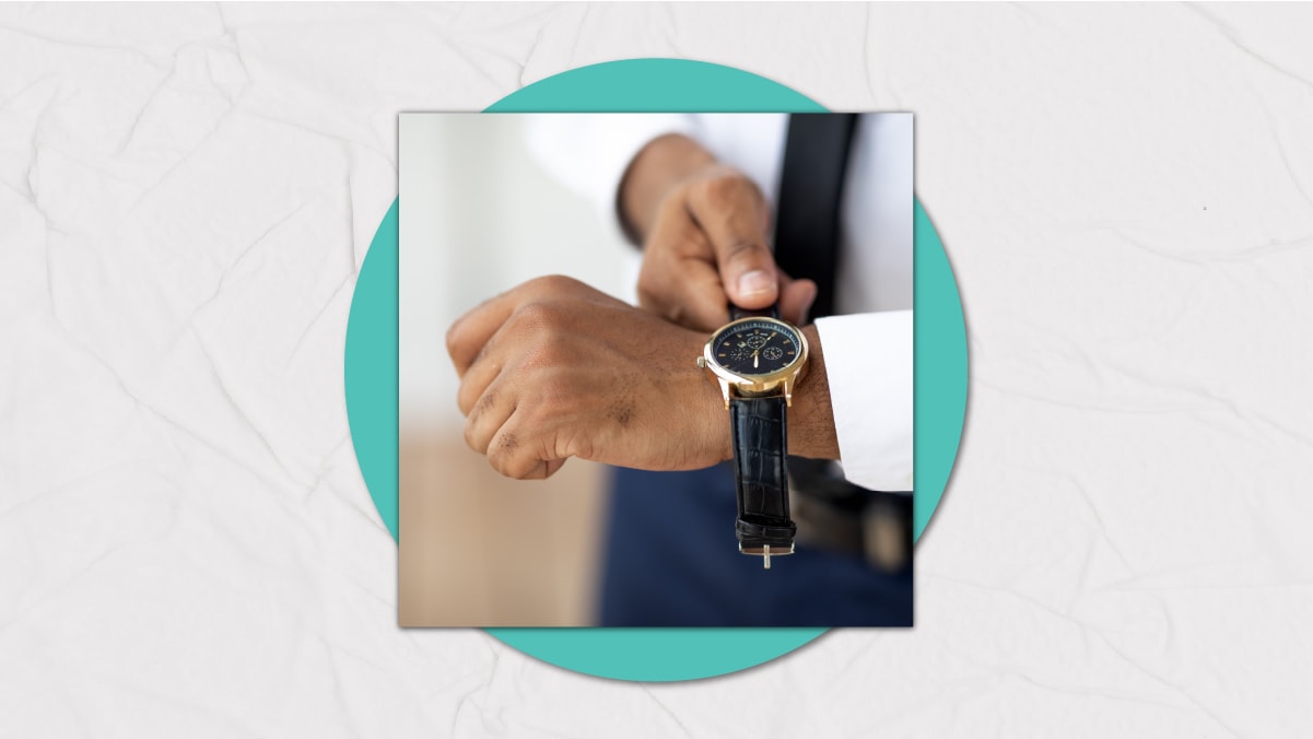 a watch on a man's wrist
