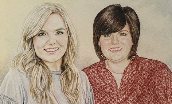 Colored Pencil Drawing From Photo