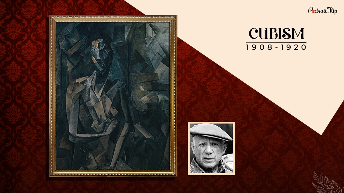 a painting painted during the cubism period that shows one of the types of art styles