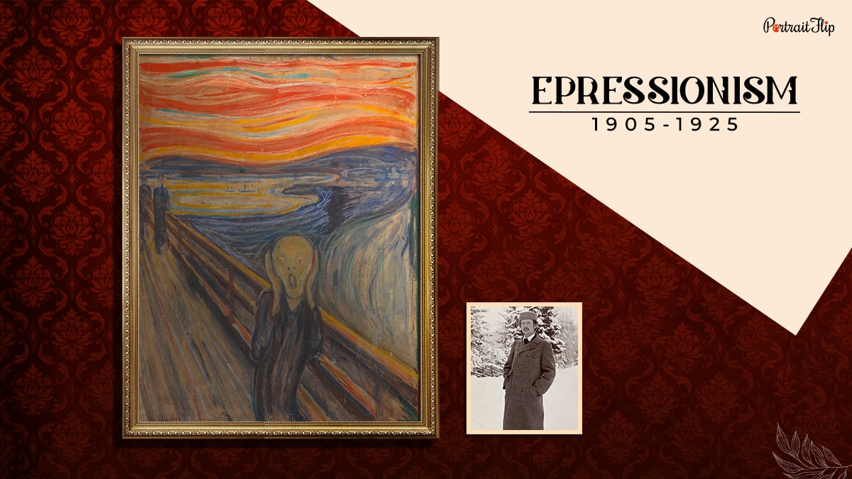 a painting painted during the expressionism period that shows one of the types of art styles