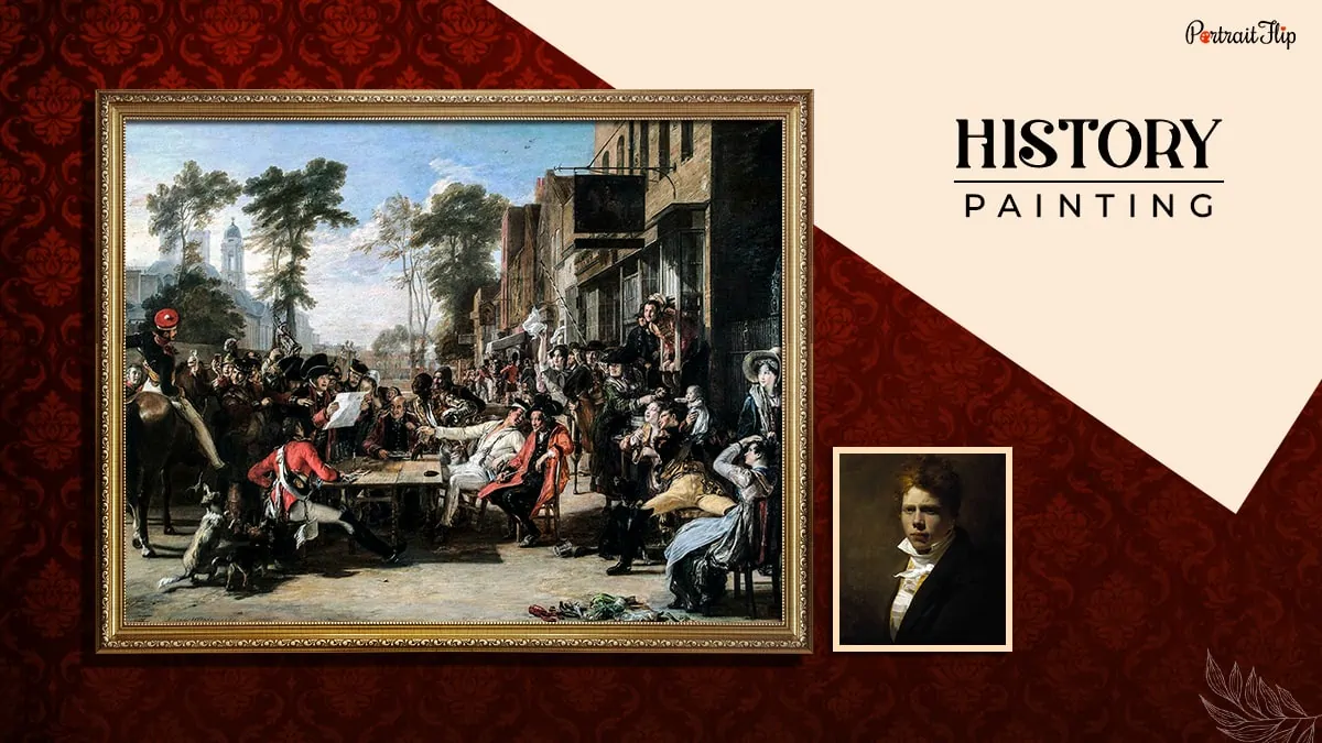 historical painting shown as one of the types of paintings