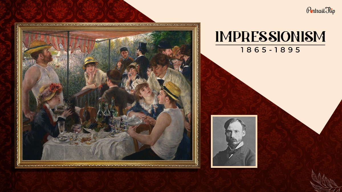a painting painted during the impressionism period that shows one of the types of art styles