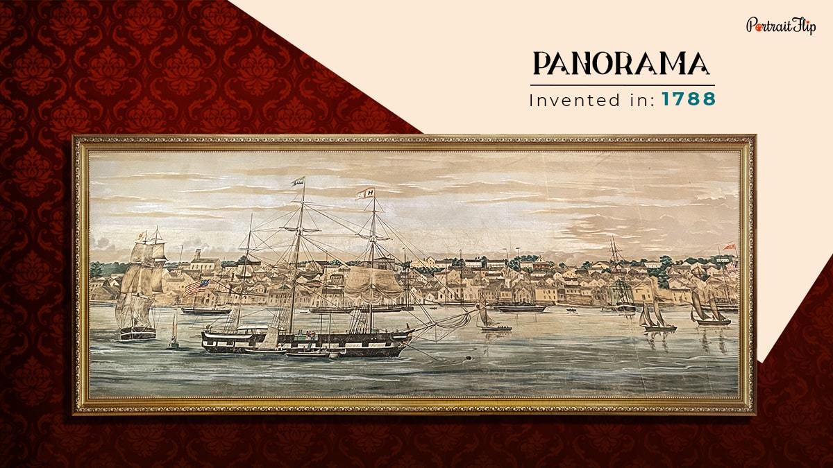 panorama painting technique that was invented in 1788 shown as one of painting techniques in the all types of paintings, styles, and techniques blog