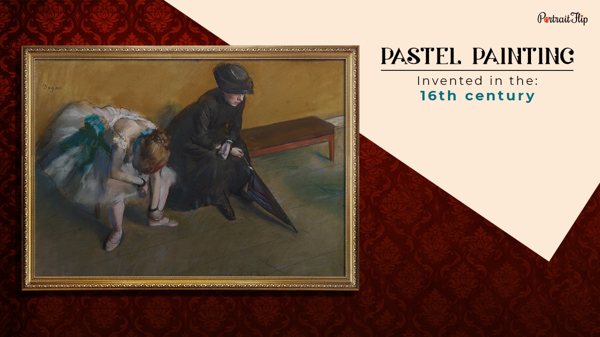 pastel painting technique that was invented in the 16th century shown as one of painting techniques in the all types of paintings, styles, and techniques blog