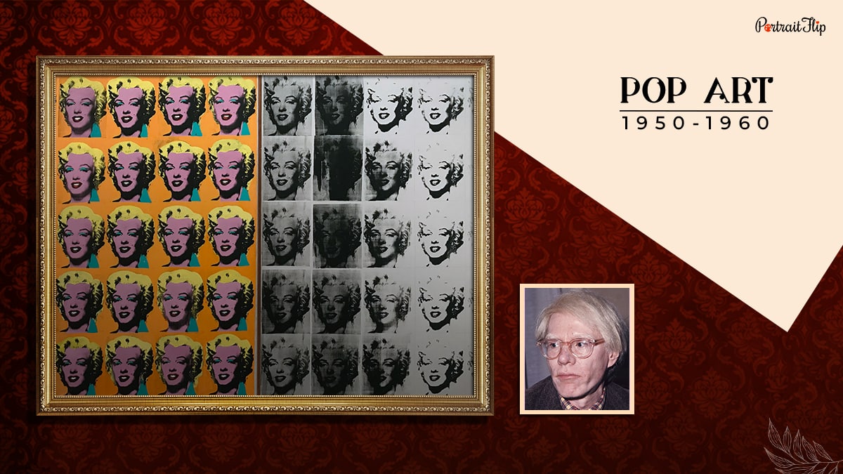 a painting painted during the pop art period that shows one of the types of art styles