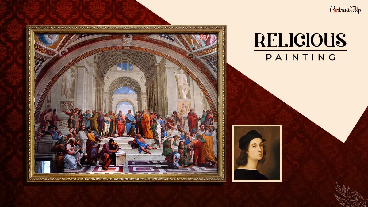 religious painting shown as one of the types of paintings