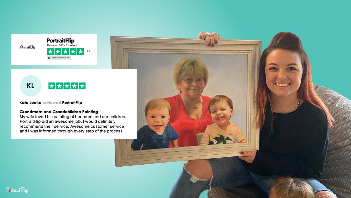 PortraitFlip customer review of a woman
