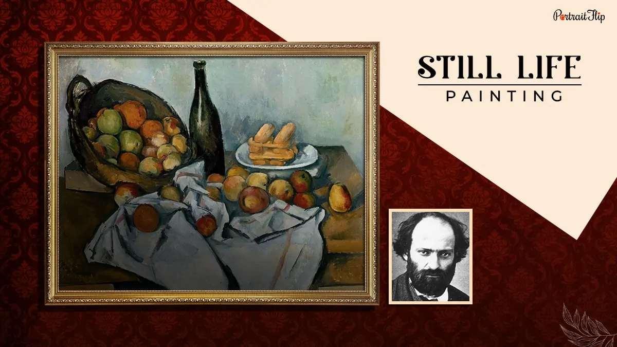 still-life painting shown as one of the types of paintings