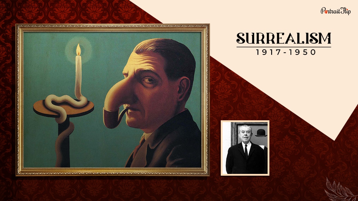 a painting painted during the surrealism period that shows one of the types of art styles