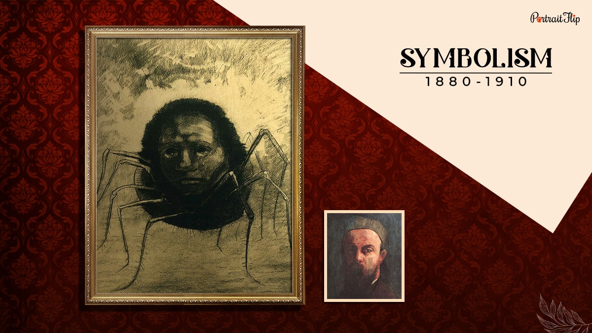 a painting painted during the symbolism period that shows one of the types of art styles