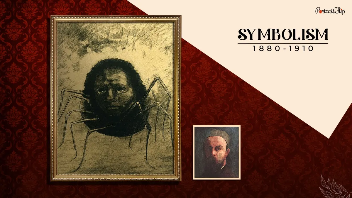 a painting painted during the symbolism period that shows one of the types of art styles