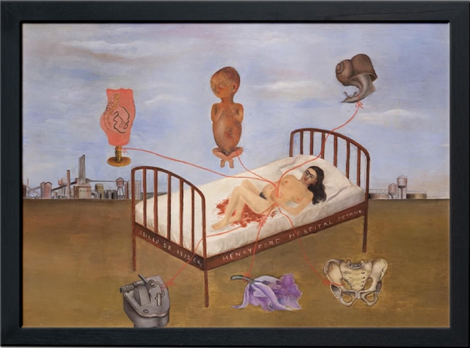 Henry ford hospital painting by Frida Kahlo