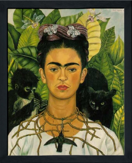Frida thorn necklace painting
