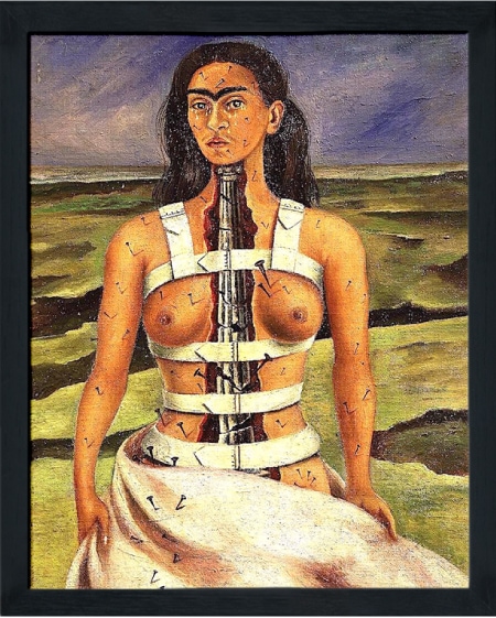 The broken column painting by Frida Kahlo