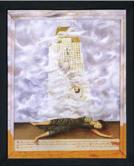 The suicide of Dorothy Hale by Kahlo