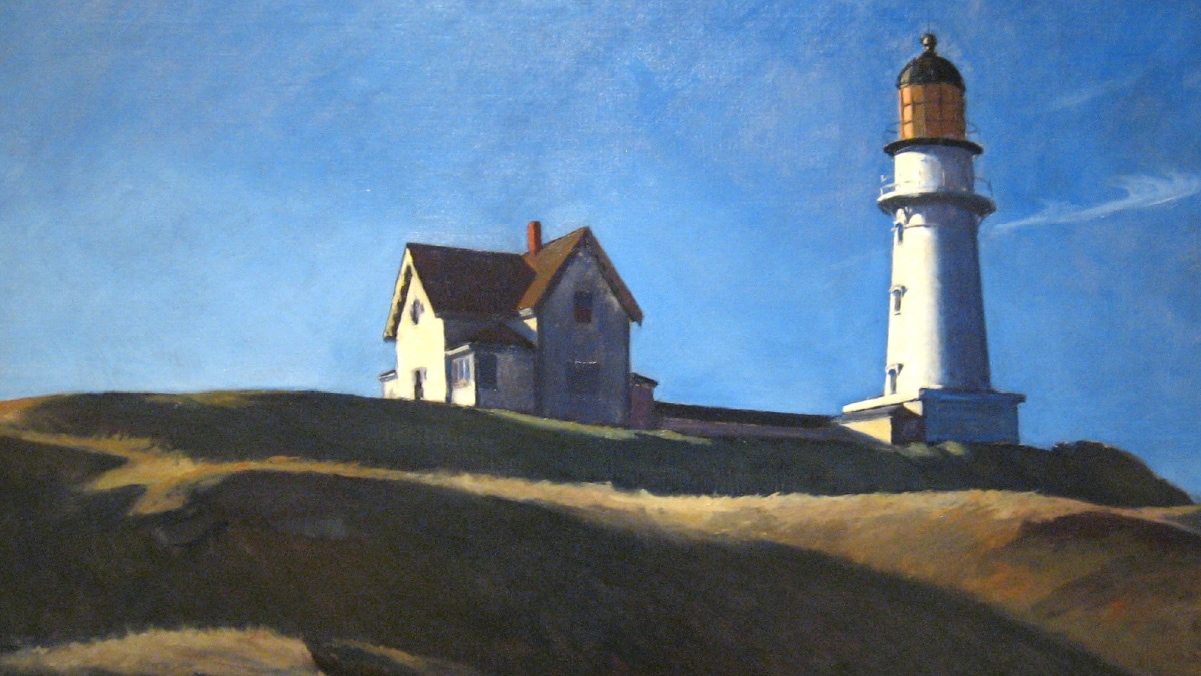 Hill With Lighthouse by Edward Hopper