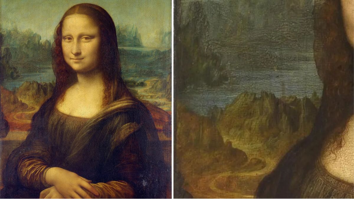 Famous painting of Mona Lisa by Leonardo DaVinci 