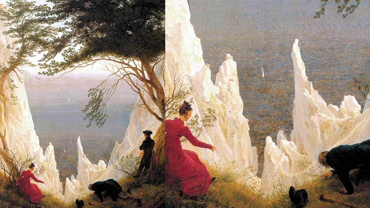 Chalk Cliffs on Rugen (1818) - Caspar David Friedrich  