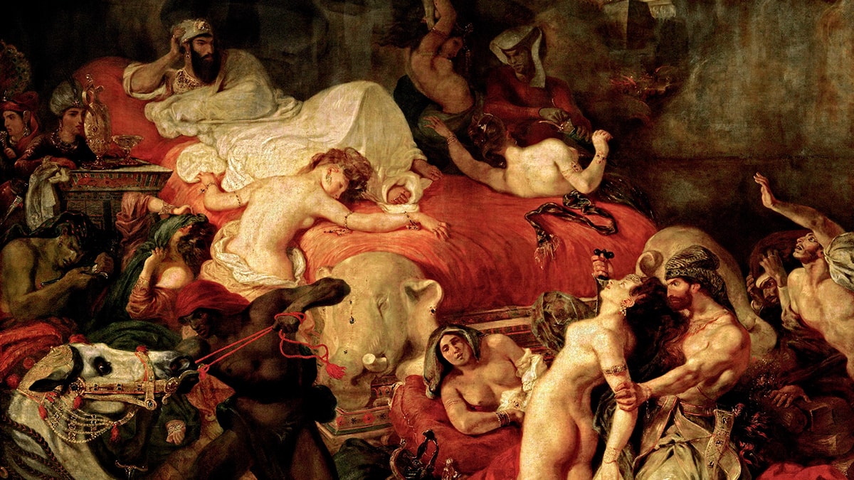 The Death of Sardanapalus (1827) - Eugene Delacroix -  