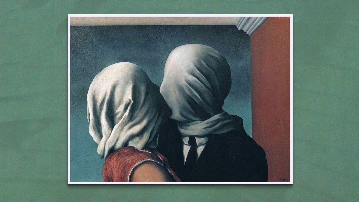 Surrealist artwork, The Lovers