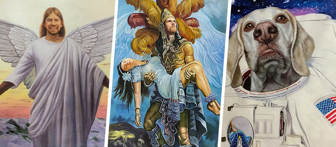 replace the face in painting