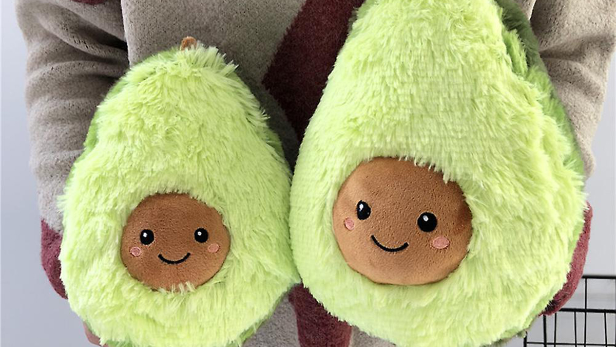 Two avocado plush stuff toy as a gift for valentine's day