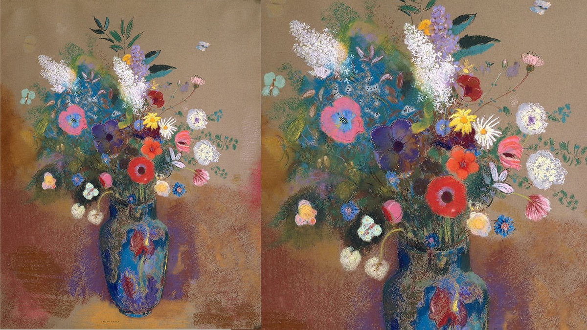 Flowers by Odilon Redon