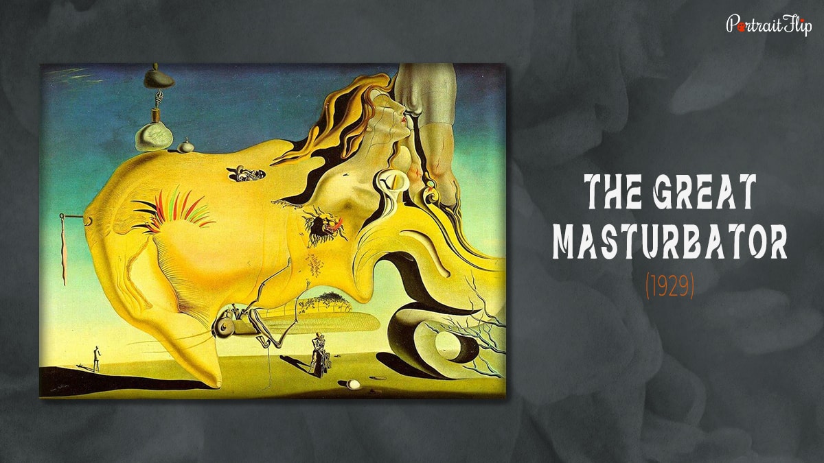 Portray of one of the famous painting "The Great Masturbator" (1929) by Salvador Dali