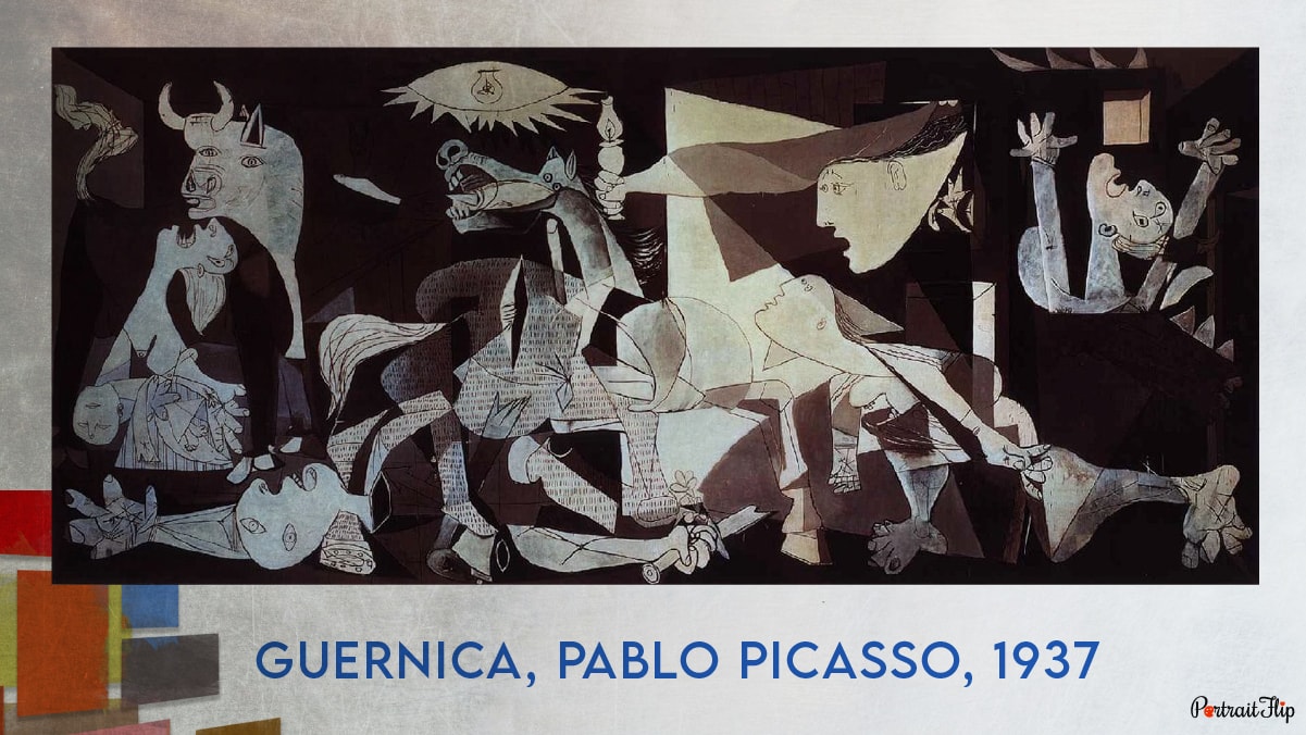 Guernica, one of the famous cubist painting
