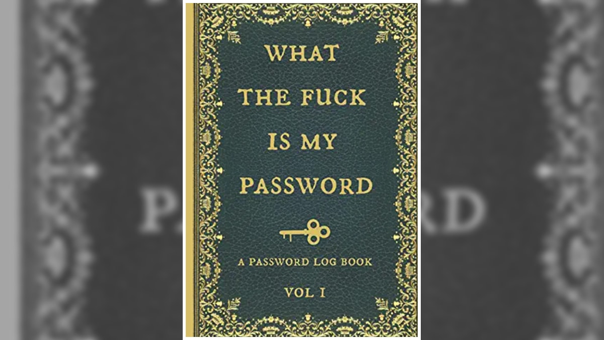 A green colored password log book with golden text and design on it as mother's day gift ideas. 